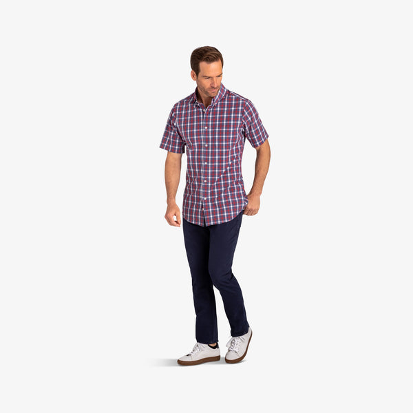 Ripley - Red Navy Check, lifestyle/model photo