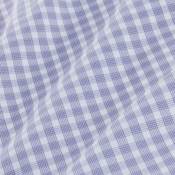 Ryder - Grey Green Micro Glen Plaid, fabric swatch closeup