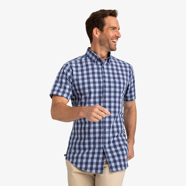 Scout - Blue Check, lifestyle/model photo