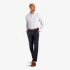 Mizzen+Main Dress Shirt - Light Blue Mini Check, lifestyle/model photo