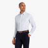 Mizzen+Main Dress Shirt - Light Blue Mini Check, lifestyle/model photo