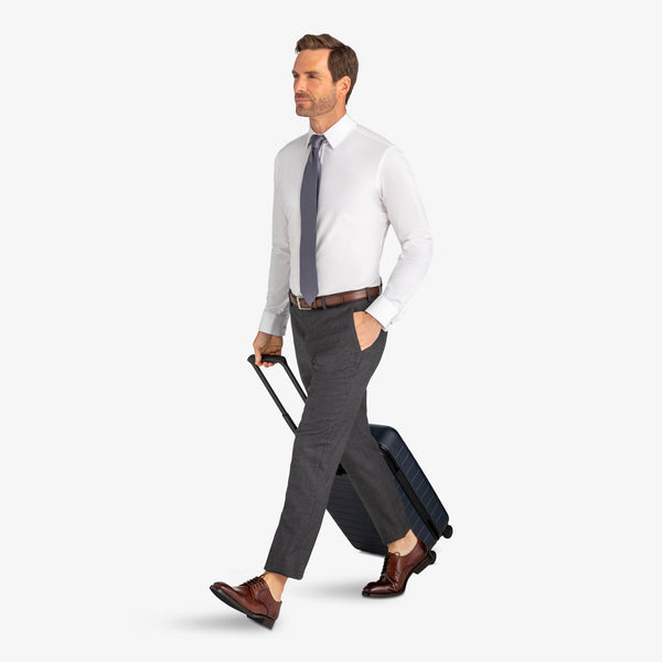 Stockton - White Solid, lifestyle/model photo