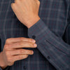 Striker - Navy Multi Plaid, lifestyle/model photo