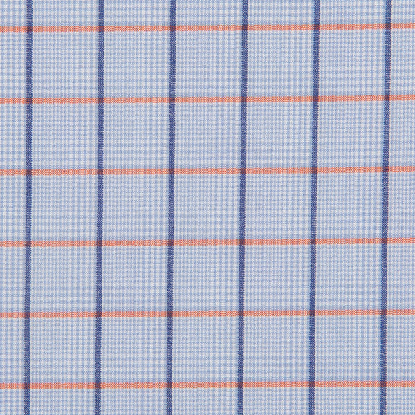 Warren - Light Blue Multi Check, fabric swatch closeup