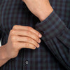 Worthing - Black Green Blue Large Check, lifestyle/model photo