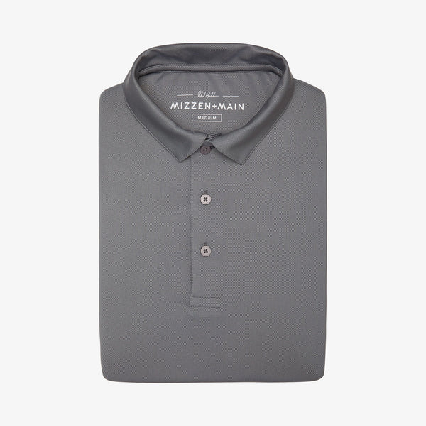 Phil Mickelson Golf Polo - Black Gray Geo Print, featured product shot