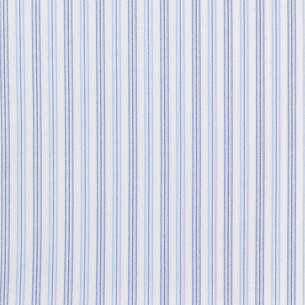 Hodges - Blue Stripe, fabric swatch closeup