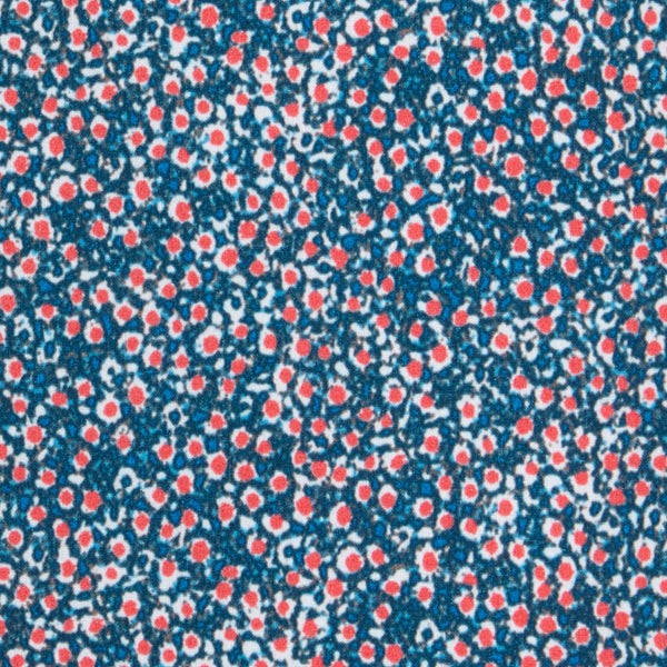 Kincade - Red Floral Print, fabric swatch closeup