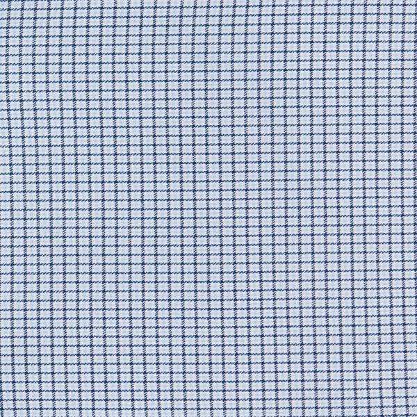 Mays - Navy Houndstooth Check, fabric swatch closeup
