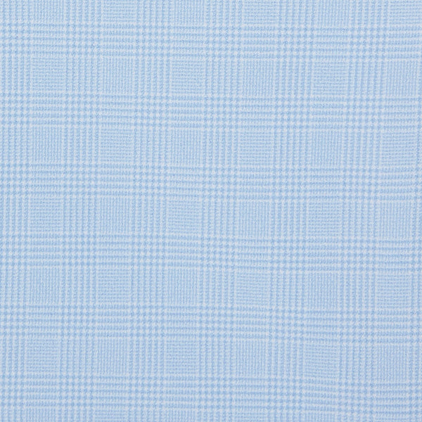 McKellen - Light Blue Glen Plaid, fabric swatch closeup