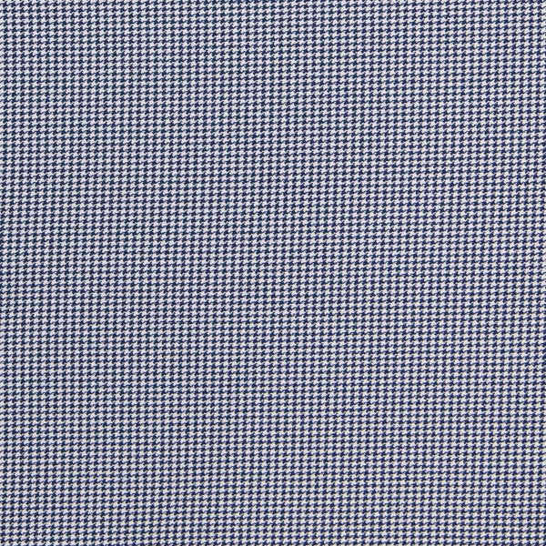 Offerman - Navy Houndstooth, fabric swatch closeup
