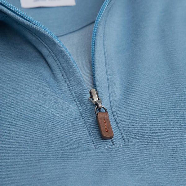 Saint - Heathered Slate Blue Pullover, lifestyle/model photo