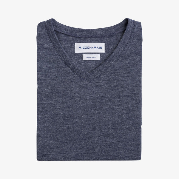 Wells - Blue Heathered Sweater, featured product shot