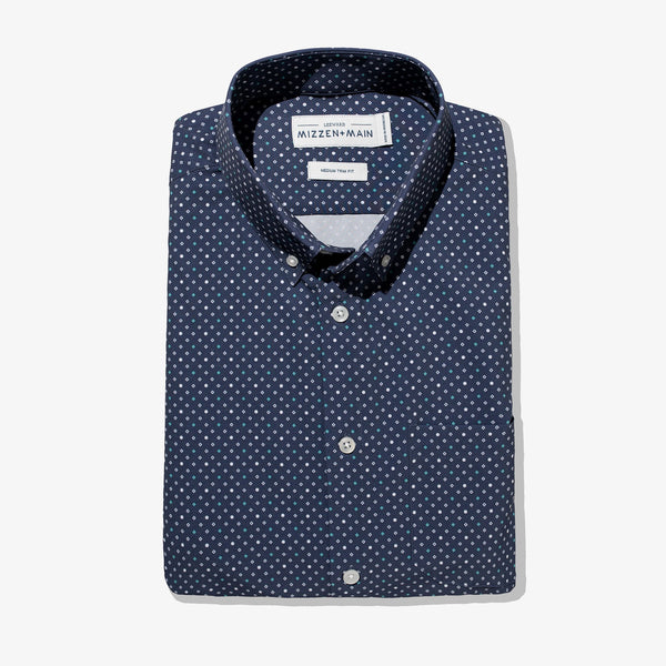 Weston - Navy Diamond Dot Print, featured product shot