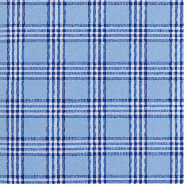 Wyatt - Light Blue Multi Check, fabric swatch closeup